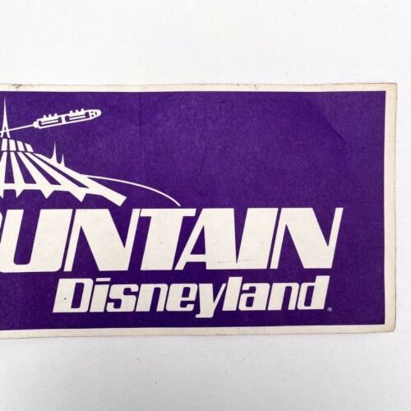 I Conquered Space Mountain Disneyland Bumper Sticker 1977 For Cast Members Only - Picture 4 of 10